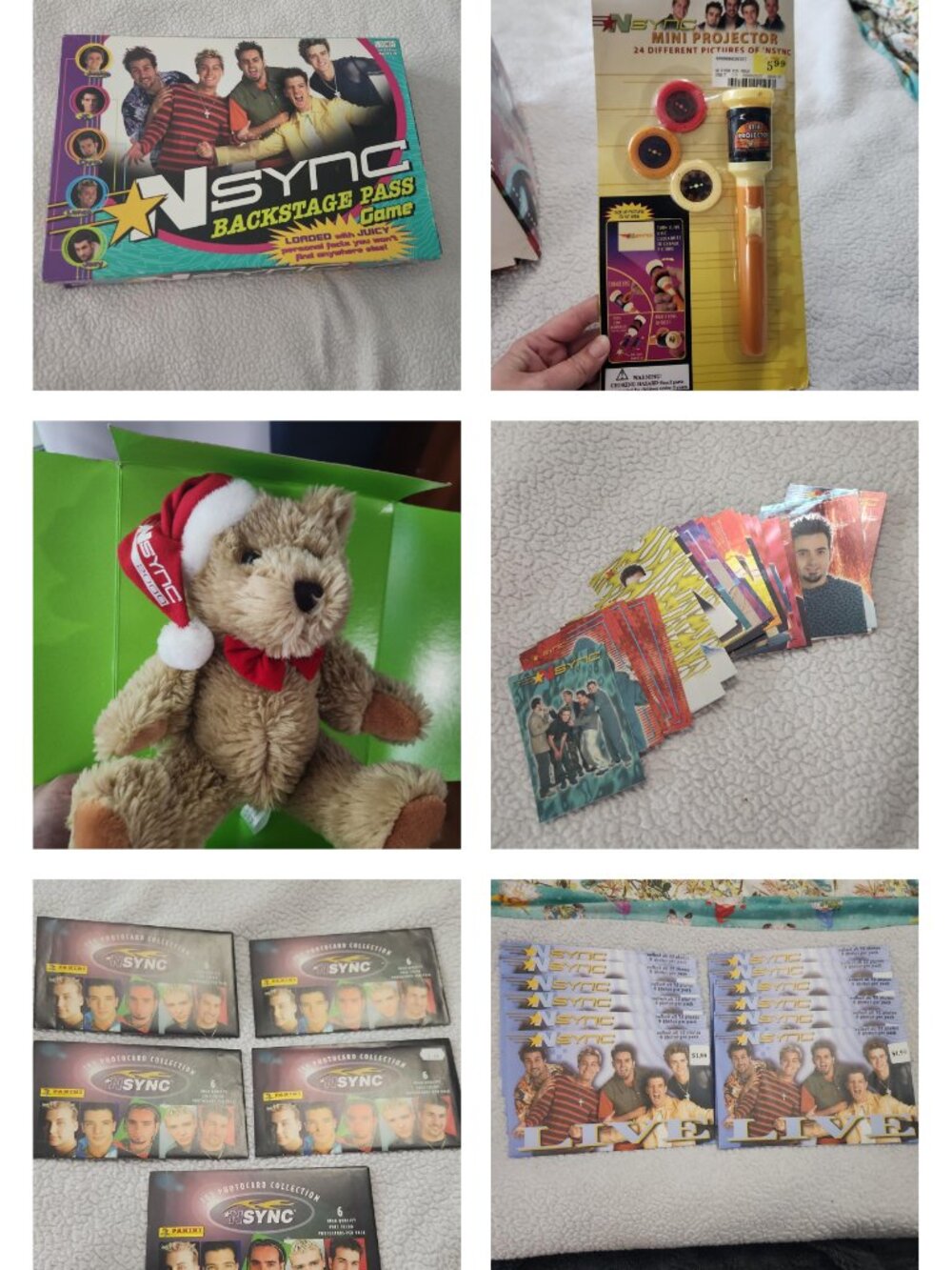 Large lot of Nsync boy band vintage collectibles Y2K